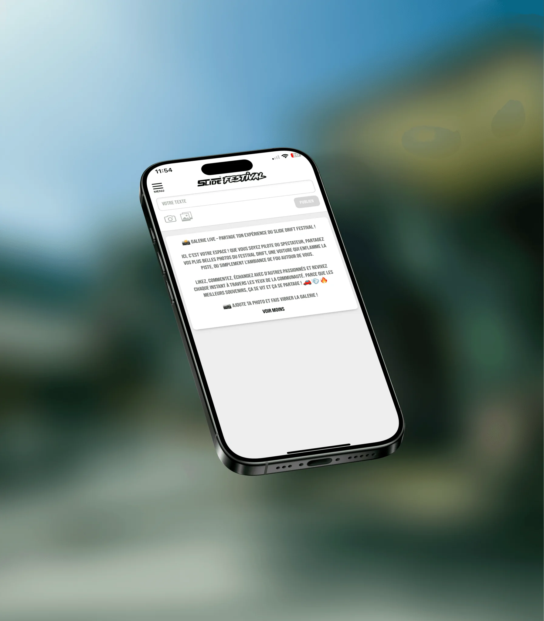 Une application Slide en développement