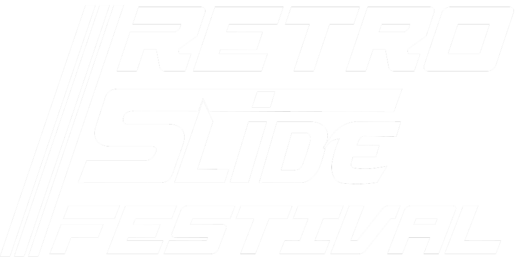 Logo Retro Slide Festival blanc